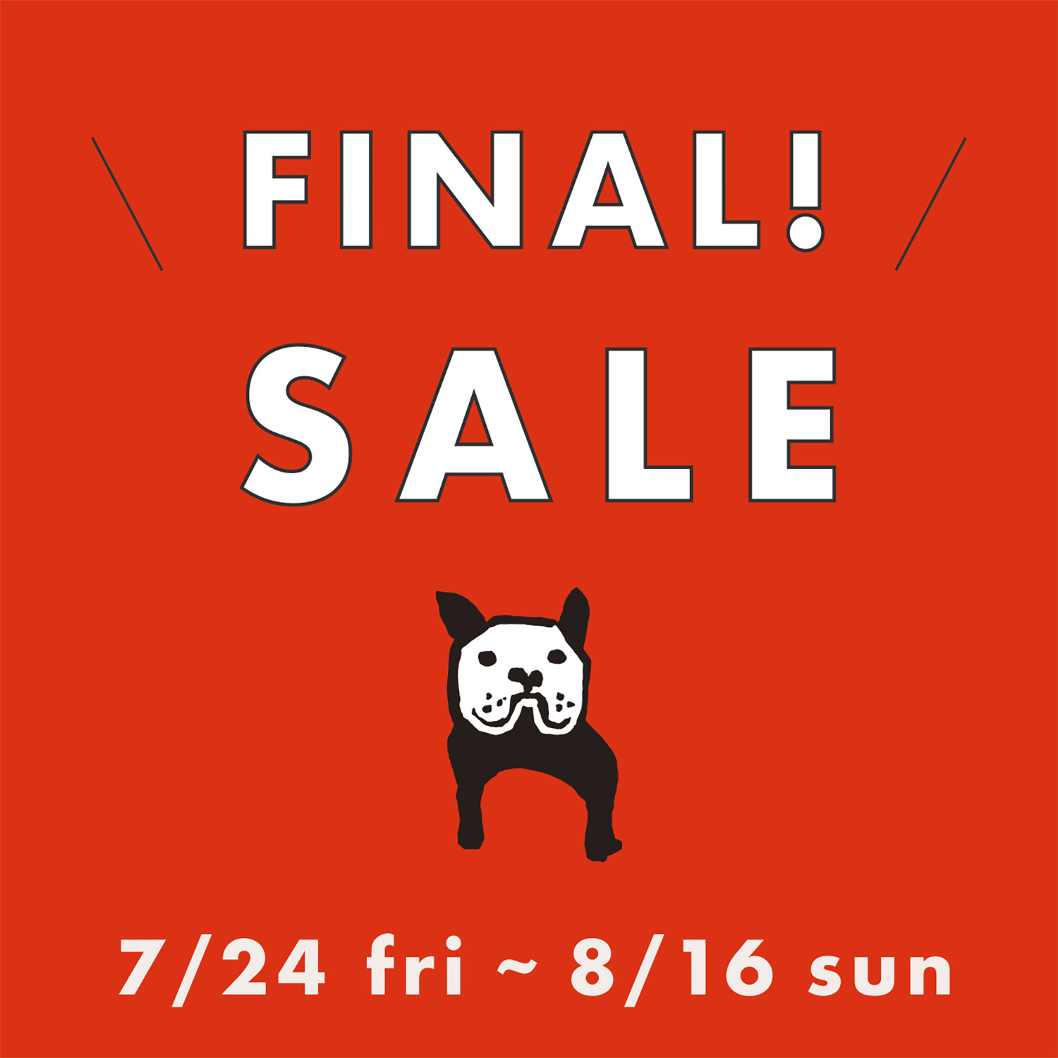 『FINAL SALE』スタートしました！